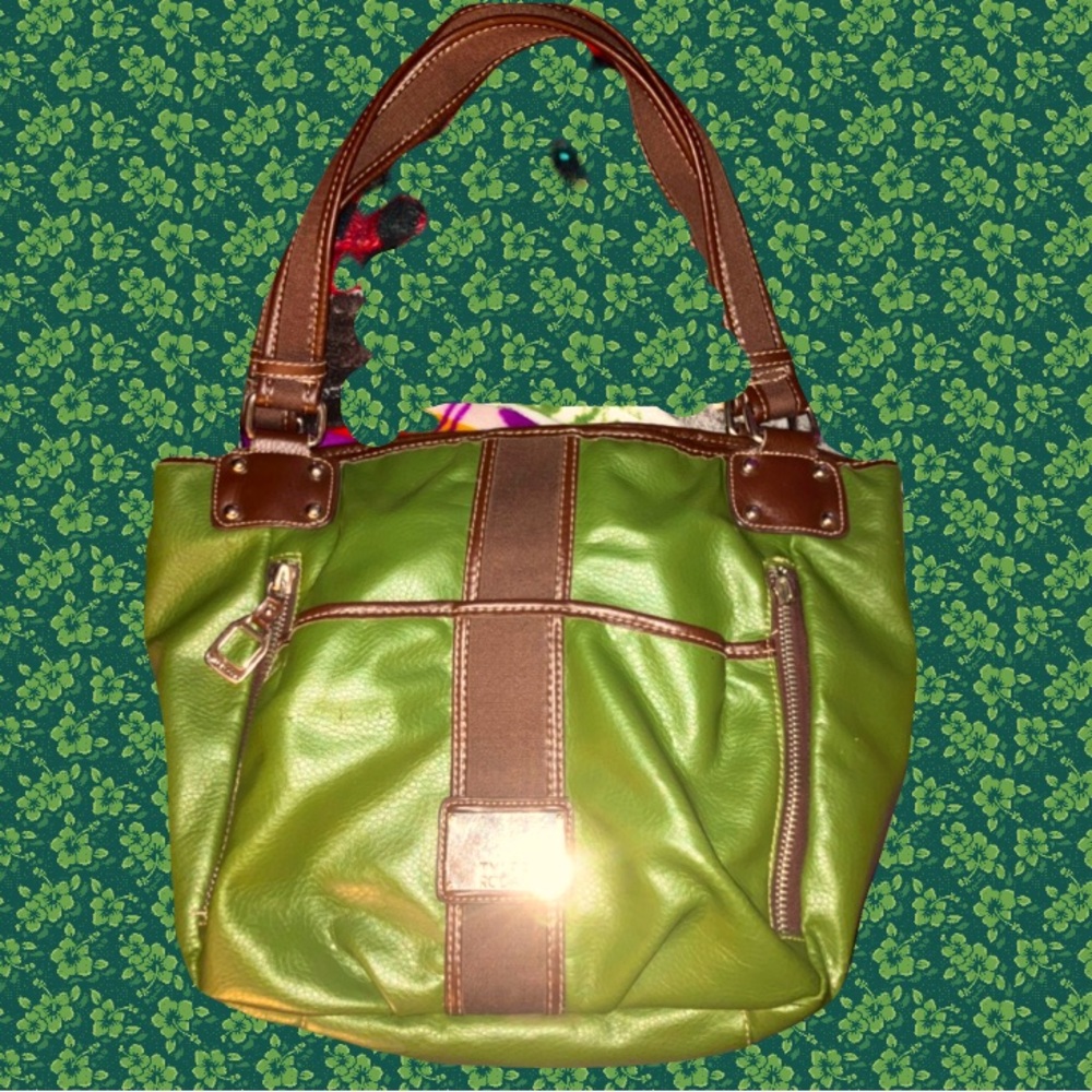 Tyler Rodan XL green satchel